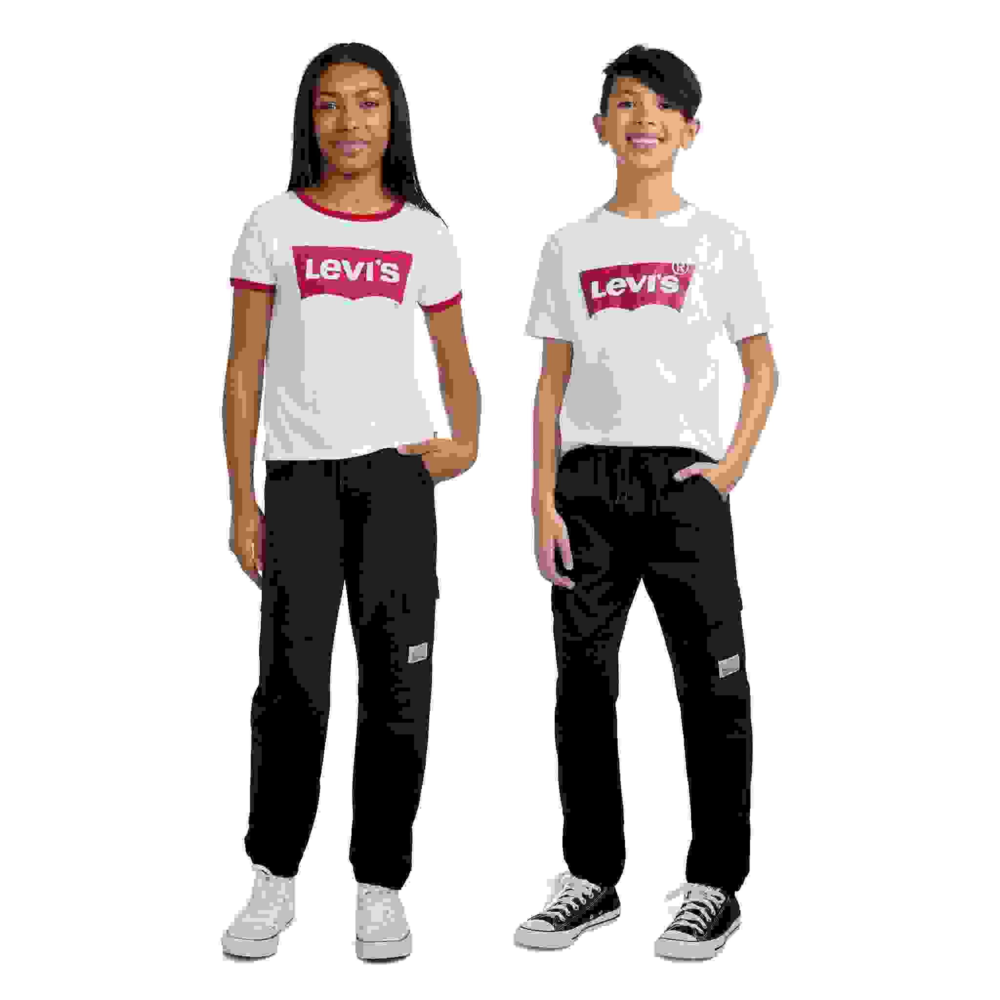 Levi's Relaxed Big Kids' Black Cargo Joggers